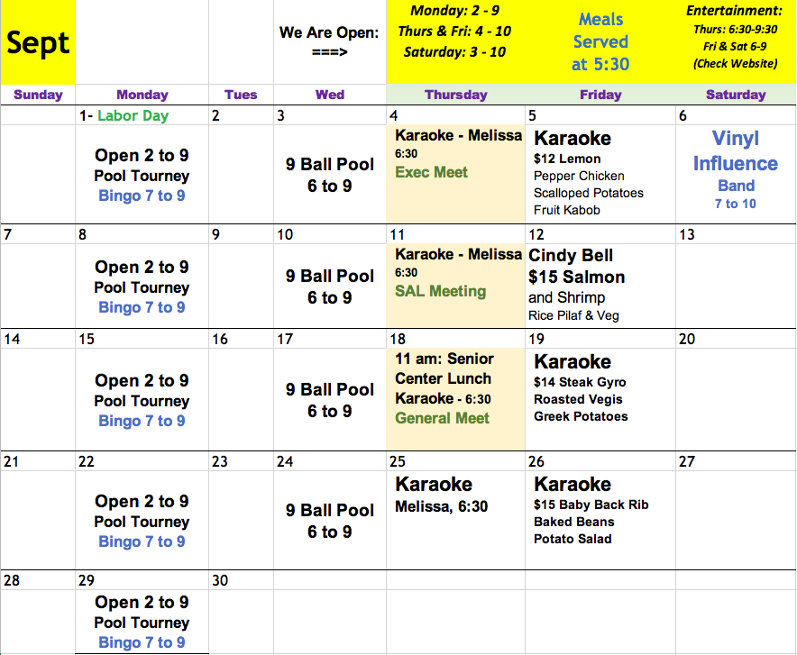 calendar