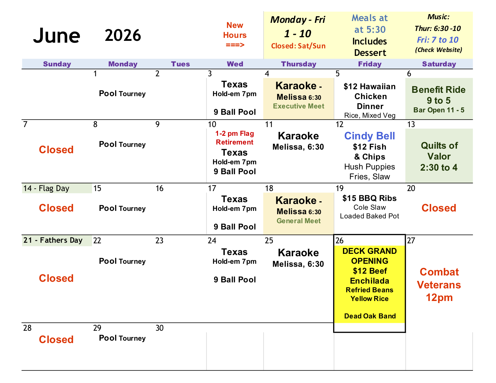 calendar