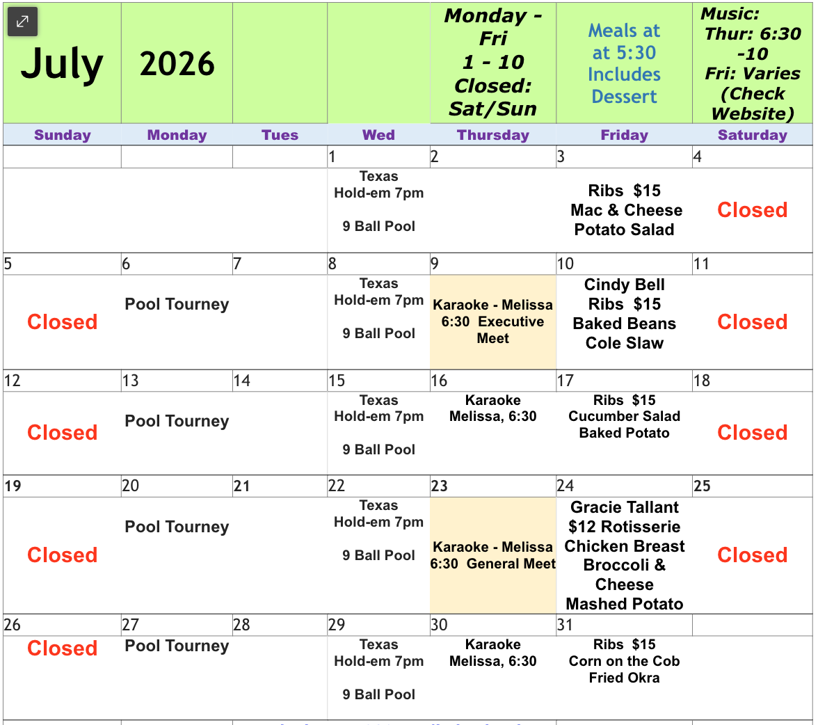 calendar
